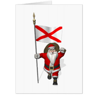 Santa Visiting Alabama Card
