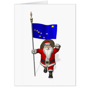 Santa Visiting Alaska Card