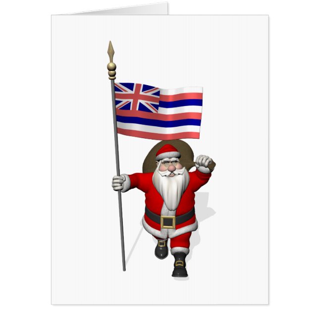 Santa Visiting Hawaii Card (Front)