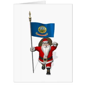 Santa Visiting Idaho Card by santa_claus_usa at Zazzle