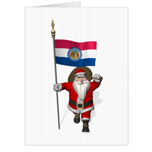 Santa Visiting Missouri Card (Front)