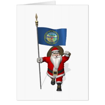 Santa Visiting Nebraska Card by santa_claus_usa at Zazzle