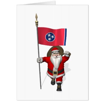 Santa Visiting Tennessee Card by santa_claus_usa at Zazzle