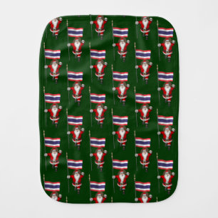 Santa Visiting Thailand Burp Cloth