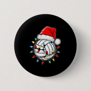 Santa Volleyball Ball Shirt Men Youth Boys Christm Button