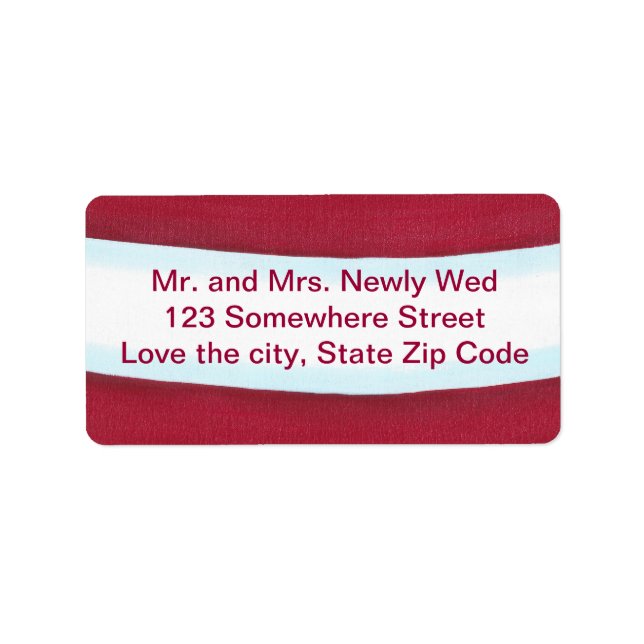 Santa Waist Christmas Return Address Labels (Front)