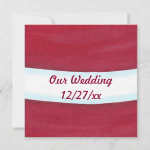 Santa Waist Christmas Wedding Invitations