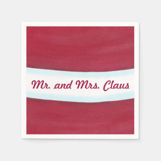 Santa Waist Red and White Holiday Napkins