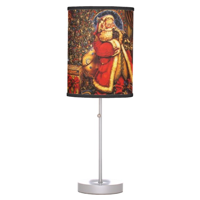 Santa-wallpaper Table Lamp (Front)