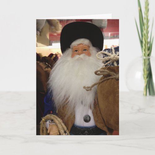 SANTA WANTS TO SAY MERRY 1st CHRISTMAS Holiday Card