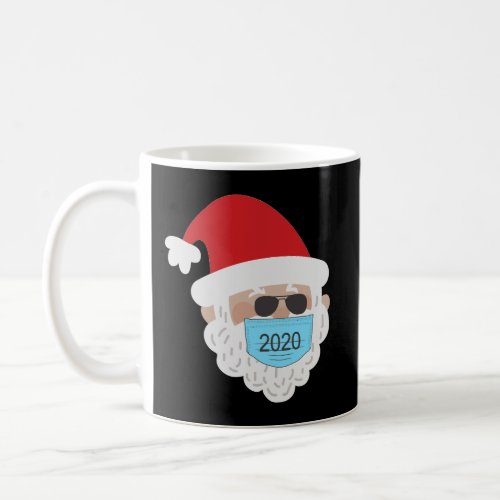 Santa Wearing Mask Quarantine Christmas 2020 Coffee Mug