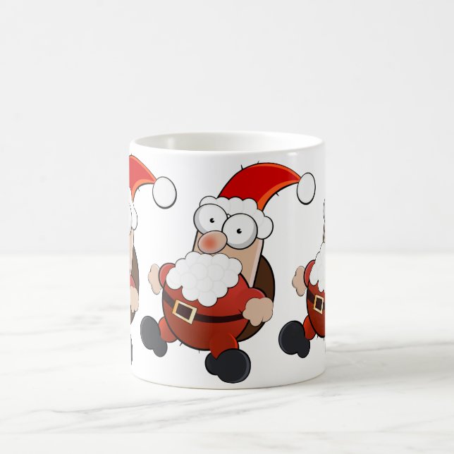 Santa White Coffee Mug (Center)