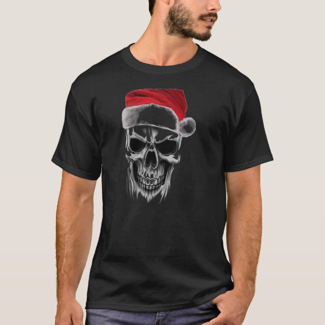 Santa Wicked Skull T-Shirt (Front)