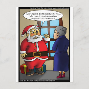 Santa & Wiki Leaks Funny Gifts Tees & Cards
