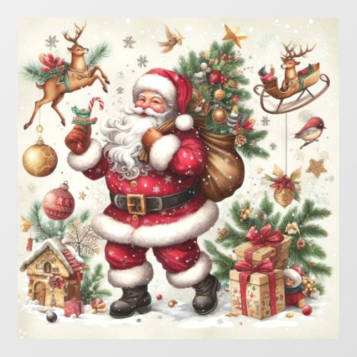 Santa Window Cling