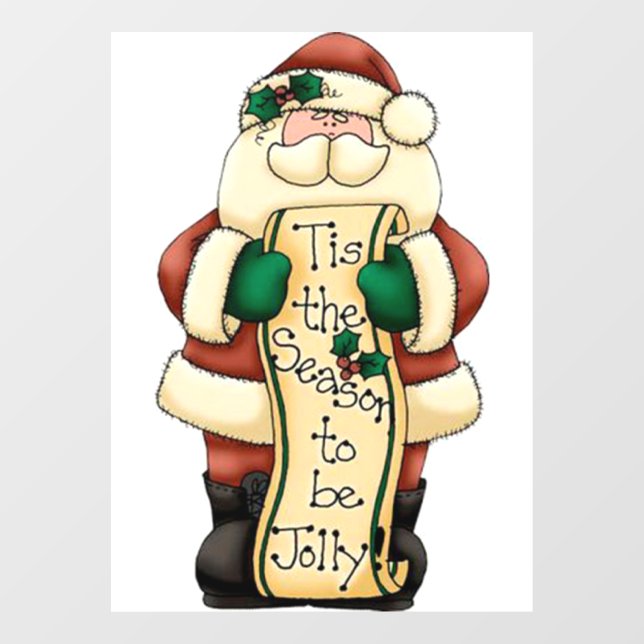 Santa Window Cling (Sheet)