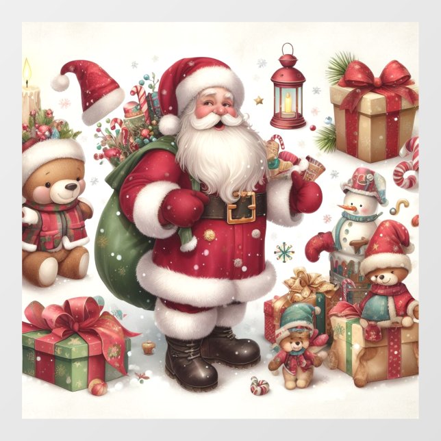 Santa Window Cling (Sheet)