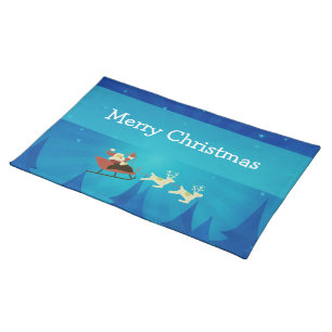 Santa Winter Scene Placemat