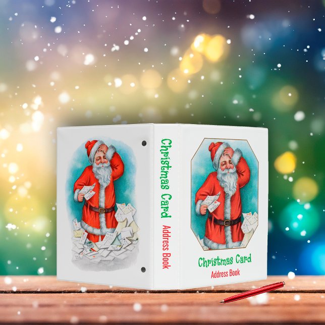 Santa with Christmas Letters (Address Book) Mini Binder (Creator Uploaded)