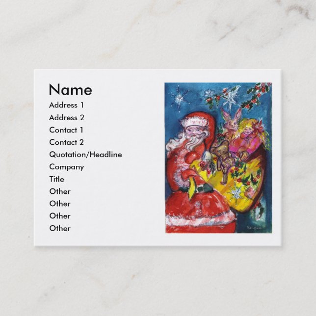 SANTA WITH GIFTS BUSINESS CARD (Front)
