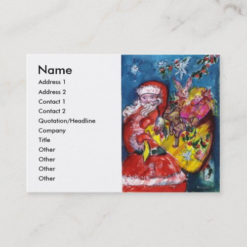 SANTA WITH GIFTS BUSINESS CARD
