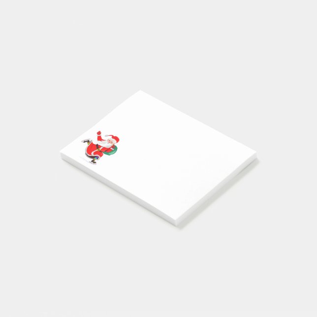 Santa with Gifts Christmas Post-it Notes (Angled)
