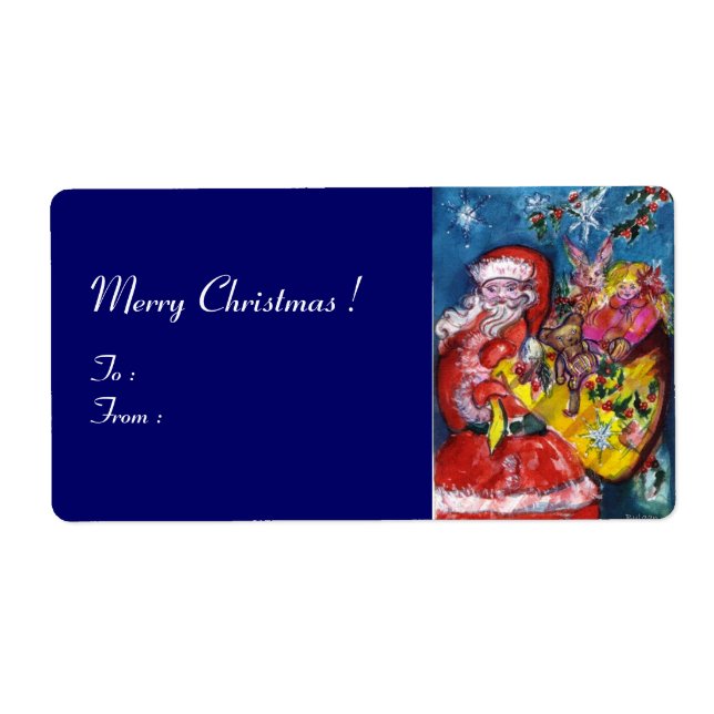 SANTA WITH GIFTS LABEL (Front)