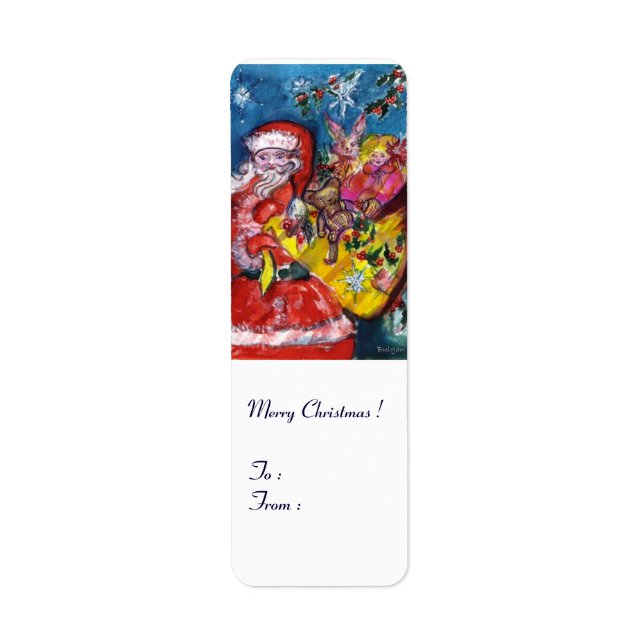 SANTA WITH GIFTS LABEL (Front)