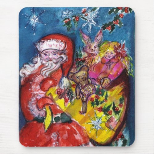SANTA WITH GIFTS MOUSE PAD
