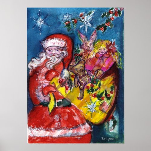 SANTA WITH GIFTS POSTER