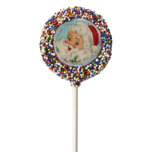 Santa with Peppermints Chocolate Covered Oreo Pop