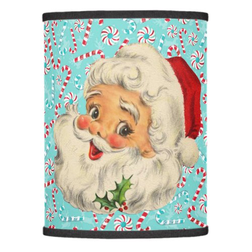 Santa with Peppermints Lamp Shade