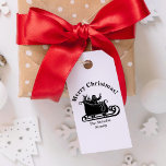 Santa With Rudolph In Sleigh Christmas Family Name Rubber Stamp<br><div class="desc">Celebrate the holiday season with a custom ink stamp featuring Santa and Rudolph in a sleigh, spreading festive cheer. With 'Merry Christmas' beautifully placed above and your family name below, this design brings a personal touch to holiday cards, gifts, or gift bags. Choose your preferred ink color to match your...</div>