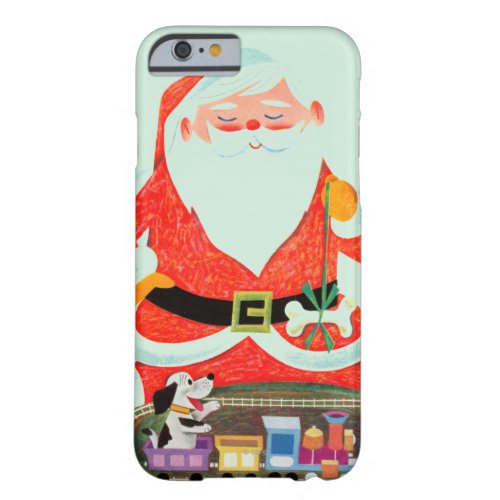 Santa with Train Barely There iPhone 6 Case