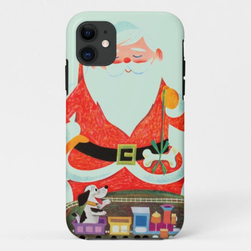 Santa with Train iPhone 11 Case
