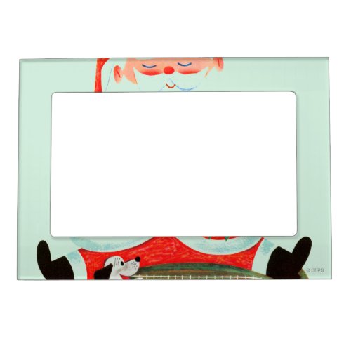 Santa with Train Magnetic Photo Frame