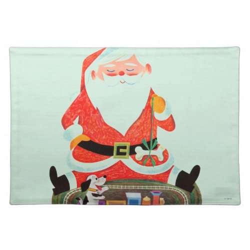 Santa with Train Placemat