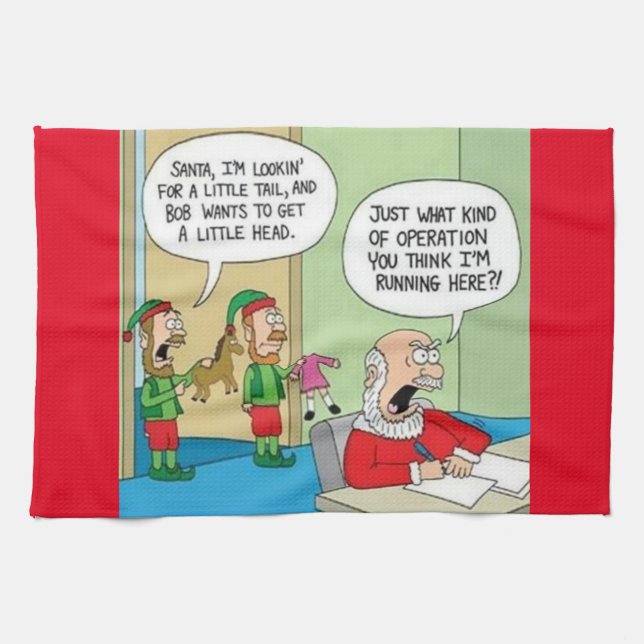Santa Workshop Operation Towel (Horizontal)