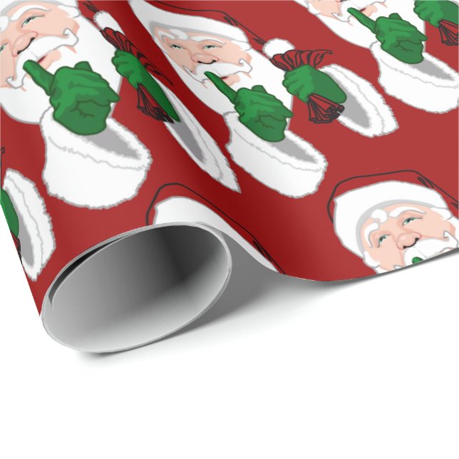 Santa Wrapping Paper Christmas Wrapping Paper (Roll Corner)