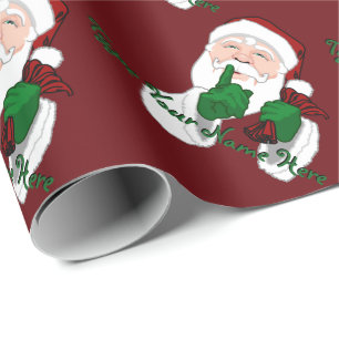 Santa Wrapping Paper Personalized Christmas Paper