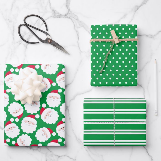 Santa Wrapping Paper Sheets (Front)