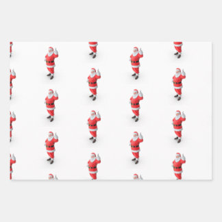 santa wrapping paper sheets