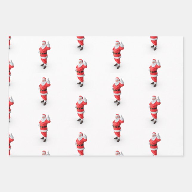 santa wrapping paper sheets (Front)