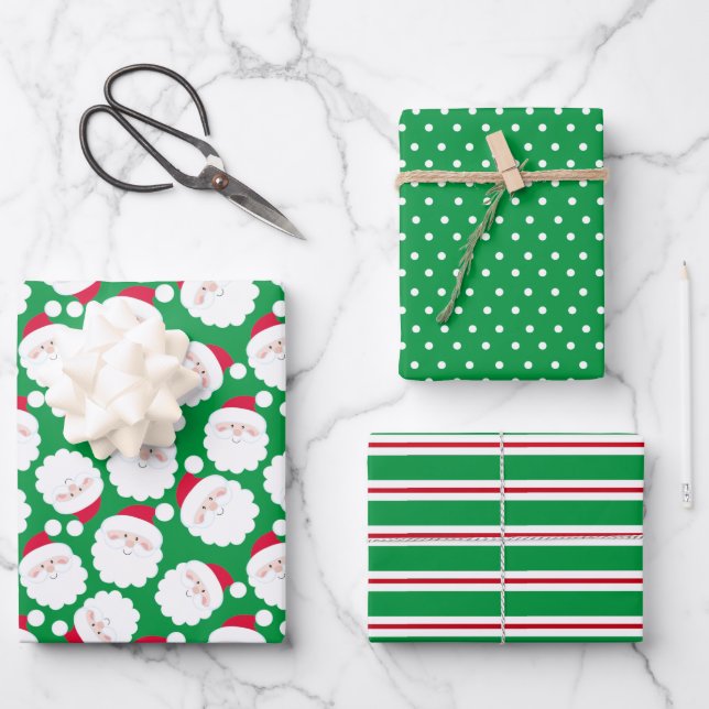 Santa Wrapping Paper Sheets (Front)