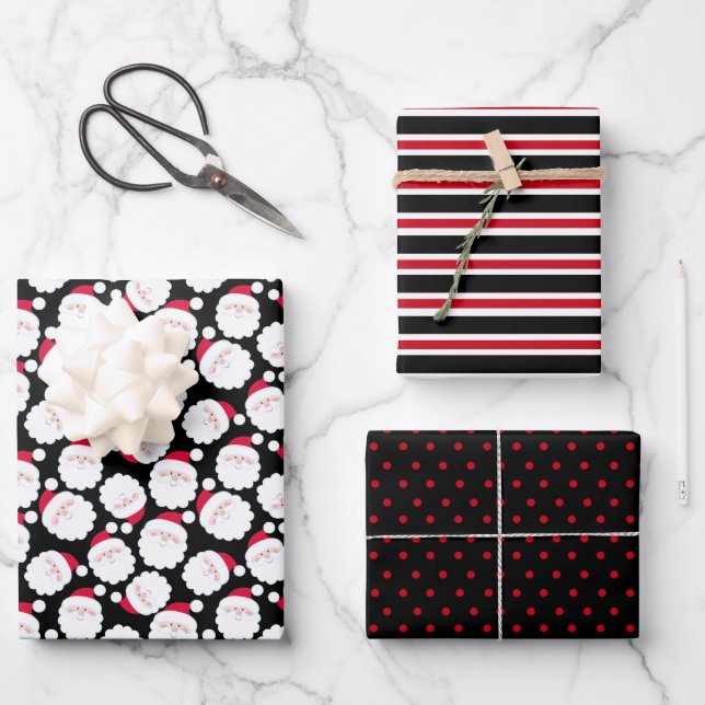 Santa Wrapping Paper Sheets (Front)