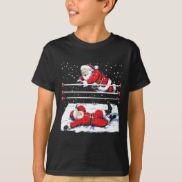 Santa Wrestling Lover Wrestler Christmas Xmas Paja T-Shirt