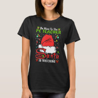 Santa Xmas Pajamas Be Nice To The Pe Teacher Chris
