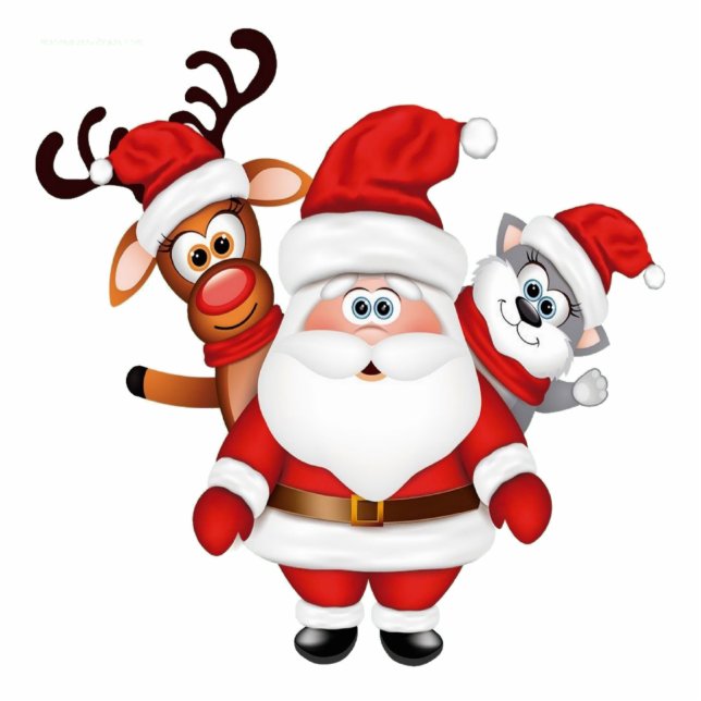 Santa y amigos cutout (Front)