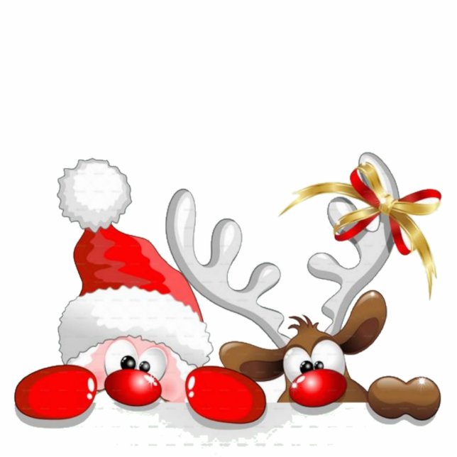 Santa y su reno cutout (Front)