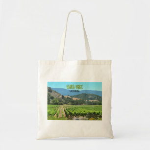 Santa Ynez California Vineyard Vintage Tote Bag